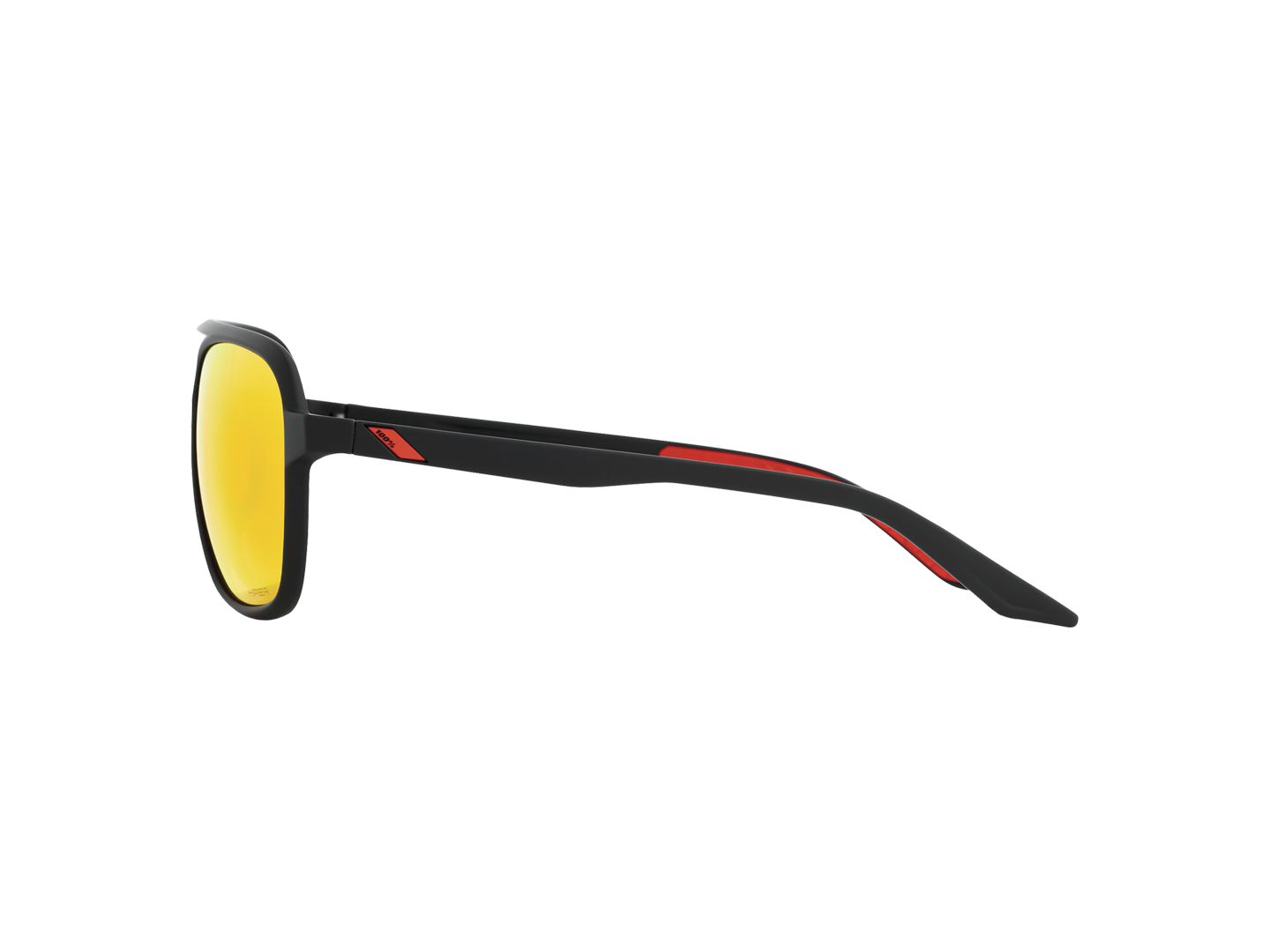 100% Kasia Black/HiPER Red Lens Eyewear