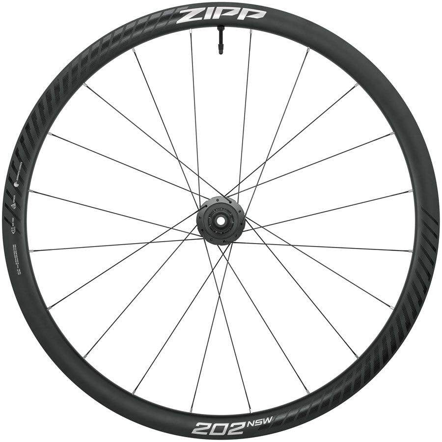 Zipp 202 NSW Rear Wheel - 700 12 x 142mm Center-Lock Tubeless Carbon XDR BLK/Dark Gray 20H A1