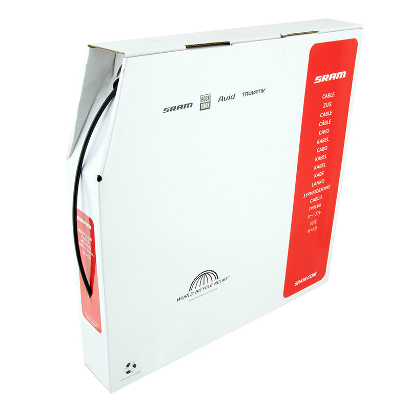 SRAM 4mm Derailleur Cable Housing Black 30 Meter Filebox