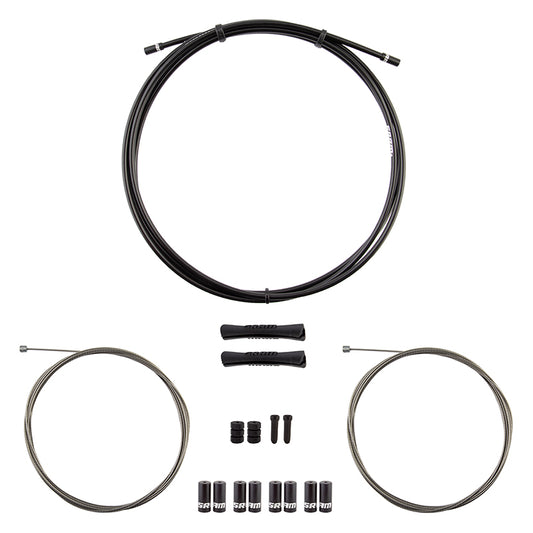 SRAM Stainless Steel Shift Cable Housing Kit - Road/MTB 4mm Reinforced Linear Strand BLK