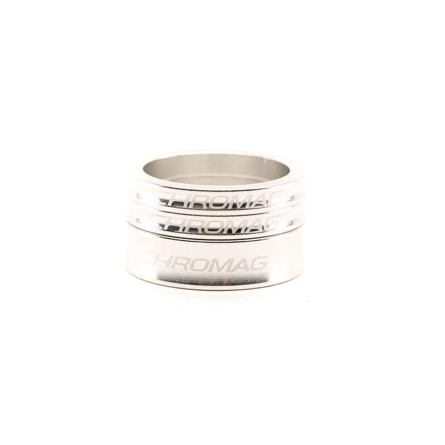 Chromag Headset Spacer Set 2x5mm 1x10mm Silver