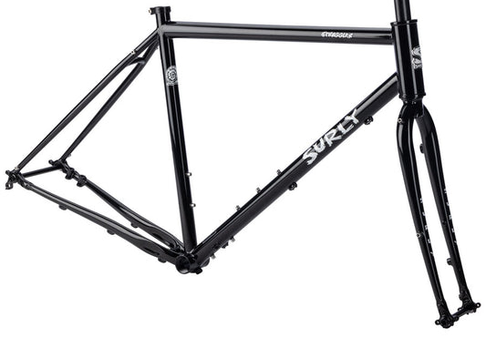 Surly Straggler Frameset - 700c Steel Hi-Viz Black 64cm