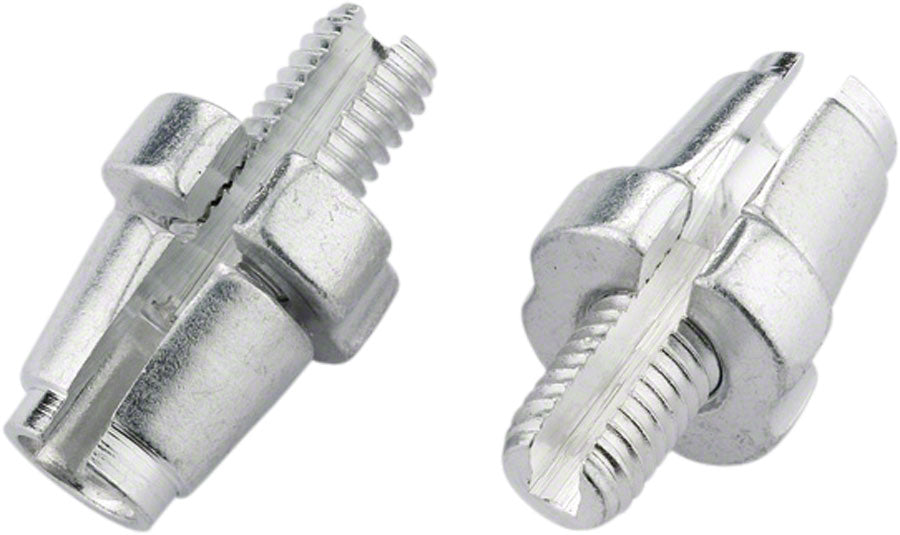 Jagwire M7 Slotted Adjusting Barrel - Aluminium Bag of 10 Silver