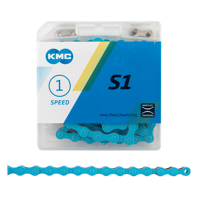 KMC S1 Chain Speed: 1 1/8'' Links: 112 Baby Blue