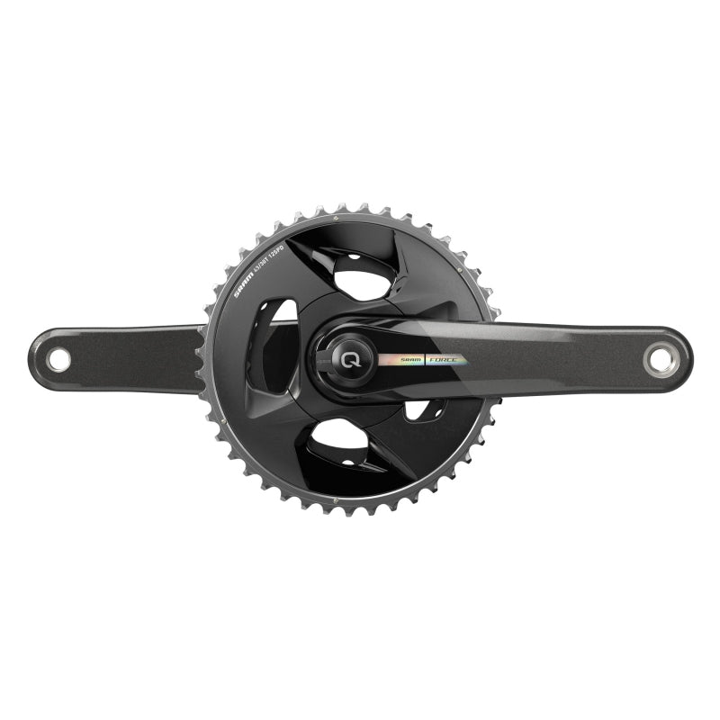 SRAM Force D2 2x Wide Power Meter Crankset Speed: 12 Spindle: 28.99mm BCD: Direct Mount 43/30 DUB 170mm Black Road Disc