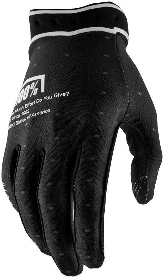 100% Ridefit Gloves - Black 2X-Large