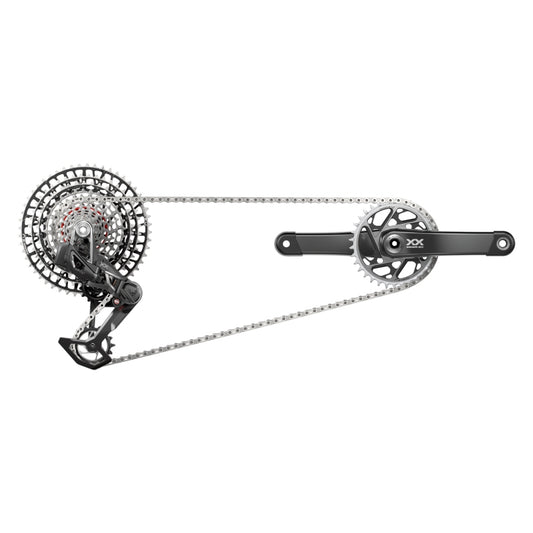 SRAM XX SL T-Type Eagle Transmission Groupset - 175mm Crank 34t Chainring AXS POD Controller 10-52t Cassette Rear Derailleur Chain