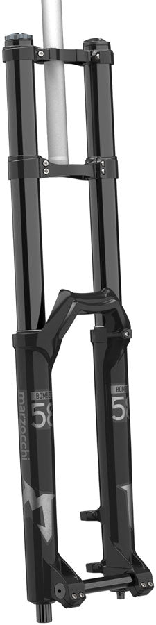 Marzocchi Bomber 58 Suspension Fork - 27.5" 203mm 20 x 110 mm 51mm Offset GRIP Shiny BLK