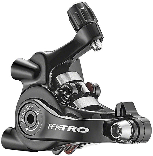 Tektro MD-C550 Mechanical Disc Brake Caliper - Flat Mount For Short-Pull Road Levers BLK OE Packaging