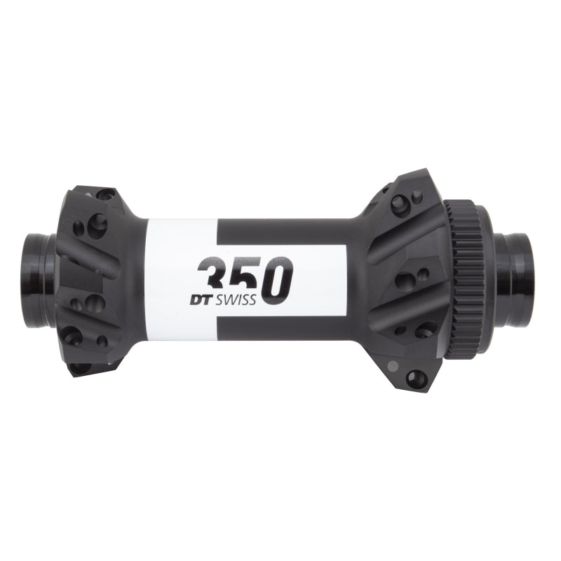 DT Swiss 350 Front Hub - 15 x 110mm Center-Lock Black 28H Straight Pull