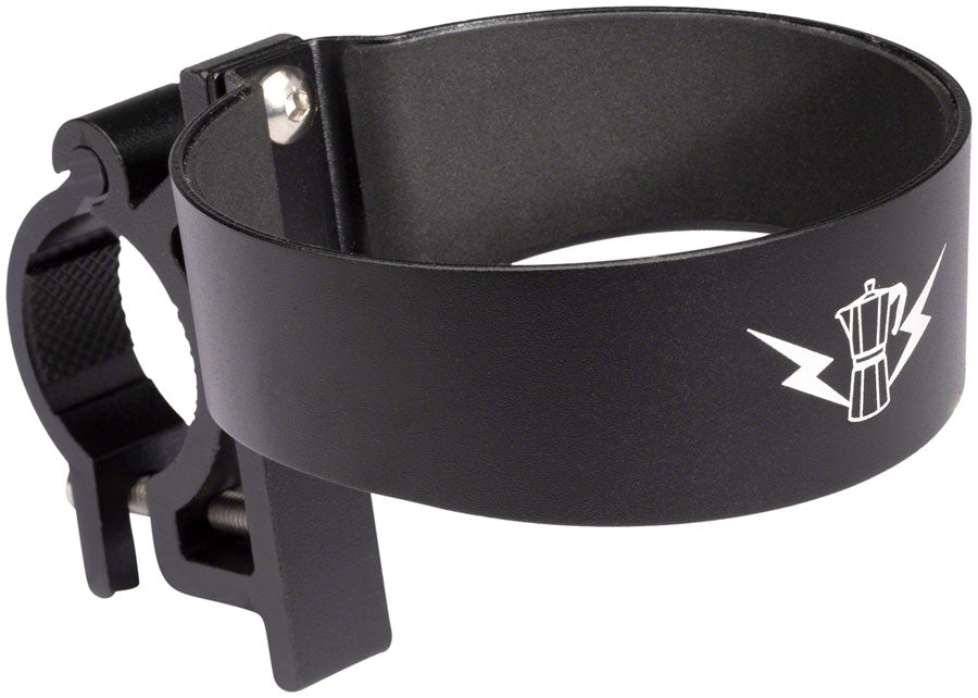 Portland Design Works Barista Cup Holder 26.0-31.8mm Handlebars Lightning/Moka Pot Design BLK