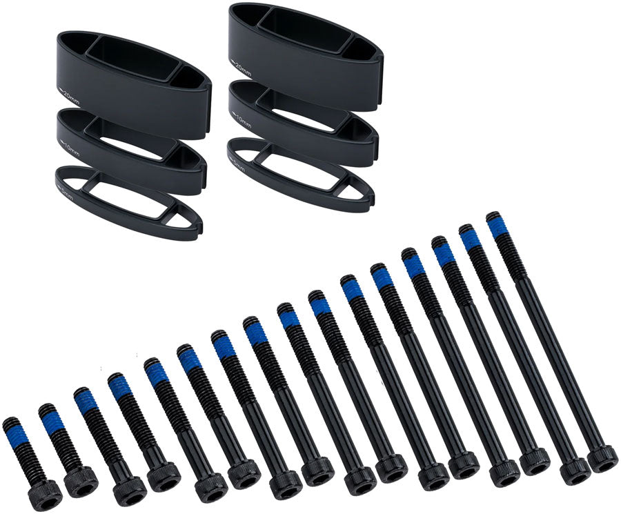 Vision Armrest Stack Riser Kit For TFA TriMax TFE Aerobars Includes Spacer Bolts – BLK