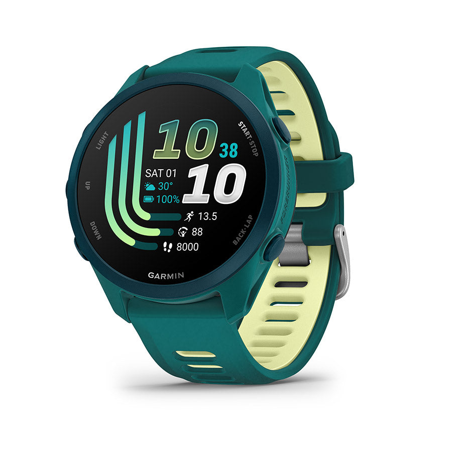 Garmin Forerunner 170 Music Watch Watch Color: Teal Green Wristband: Teal Green/Citron - Silicone