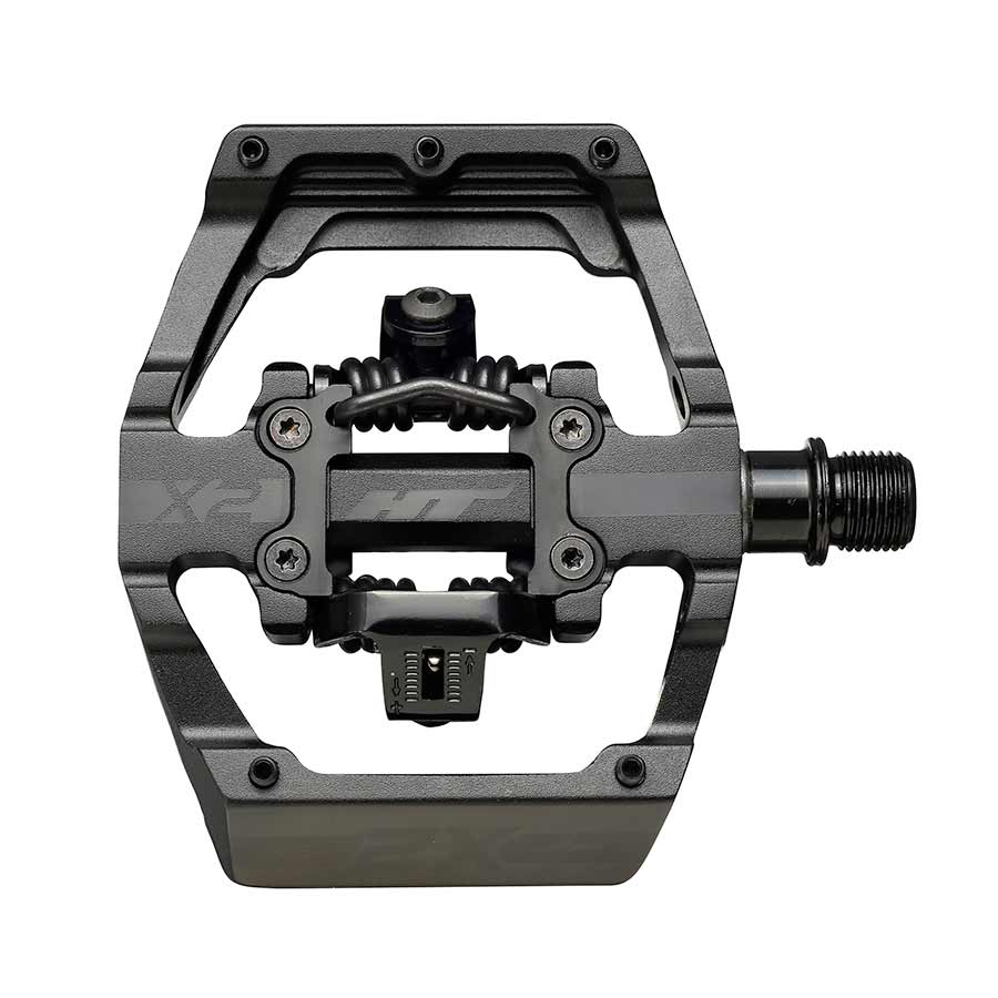 HT Components X2-SX BMX-SX Pedals Body: Aluminum Spindle: Cr-Mo 9/16'' Stealth Black Pair