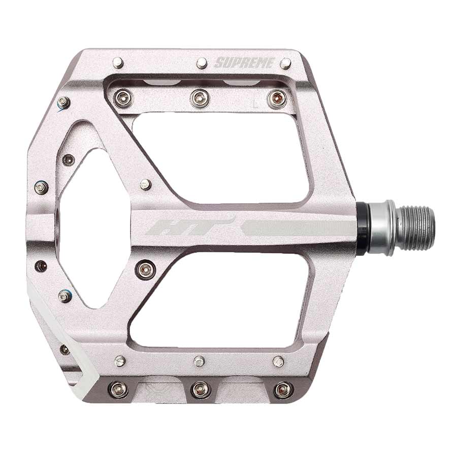 HT Components ANS10 Supreme Platform Pedals Body: Aluminum Spindle: Cr-Mo 9/16'' Grey Pair