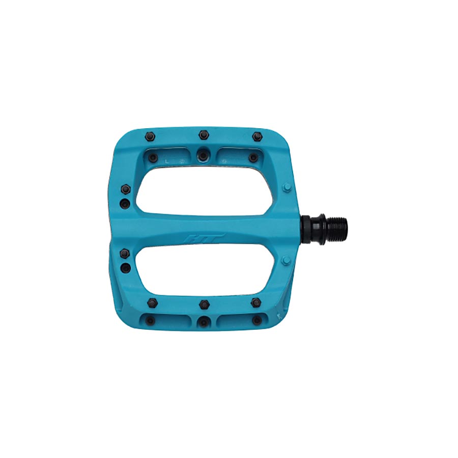 HT Components PA03A Nano P Platform Pedals Body: Nylon Spindle: Cr-Mo 9/16'' Turquoise