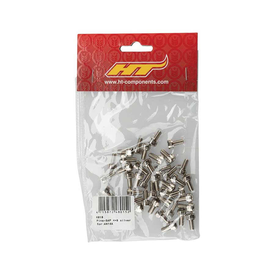 HT Components AN14A/AN03 Pedal Pin Kit - Silver