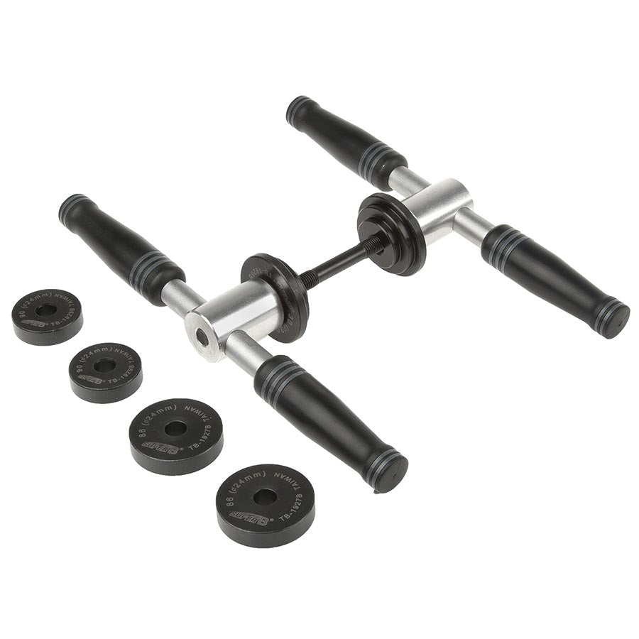 Super-B TB-1900B Bearing Press for Pressfit BB's with adapters for BB 30 BB 86/92 and BB 90