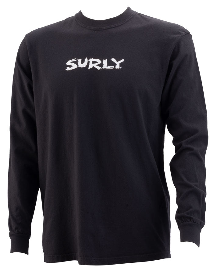 Surly Scratchy Logo Long Sleeve T-Shirt - Unisex Black Small