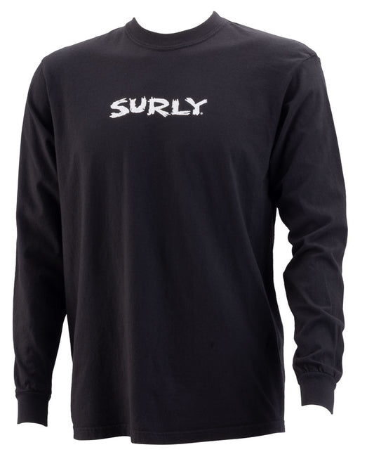Surly Scratchy Logo Long Sleeve T-Shirt - Unisex Black Medium