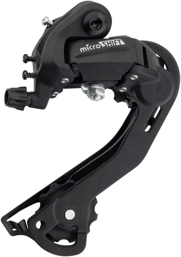 microSHIFT M21 Rear Derailleur - 6/7 Speed Long Cage Black