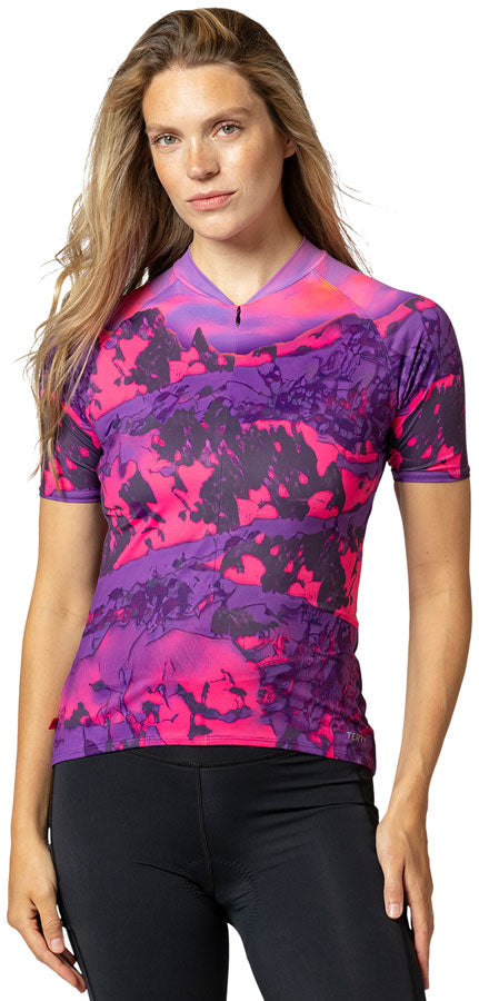 Terry Soleil Short Sleeve Jersey - Beartooth Fuchsia X Large