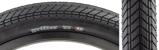 Maxxis Grifter Tire - 20 x 2.1 Clincher Folding Black Dual EXO