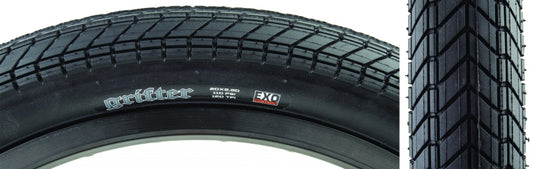 Maxxis Grifter Tire - 20 x 2.3 Clincher Folding Black Dual EXO