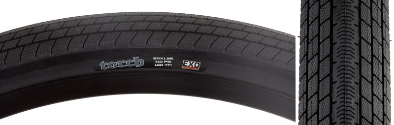 Maxxis Torch Tire - 20 x 1.95 Clincher Folding Black Dual EXO