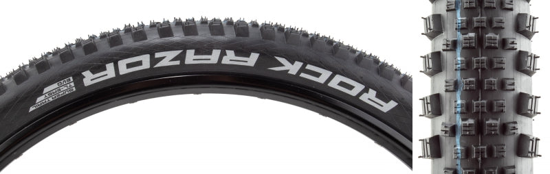 Schwalbe Rock Razor Addix Hybrid Tire 29''x2.35 Folding Tubeless Ready Addix Speedgrip Super Trail 67TPI Black