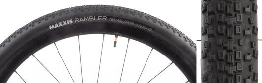 Maxxis Rambler Tire - 700 x 45 Tubeless Folding Black HYPR-X EXO