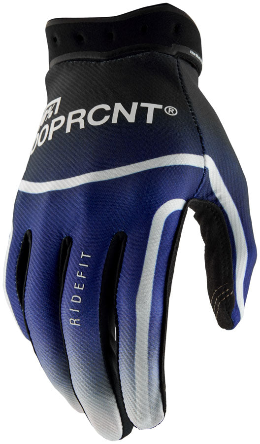 100% Ridefit Gloves - Blue 2X-Large