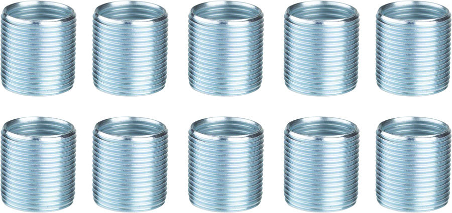 Unior Proprietary Crank Repair Pedal Thread Inserts Left Crankarm 9/16" 10 Pack Silver
