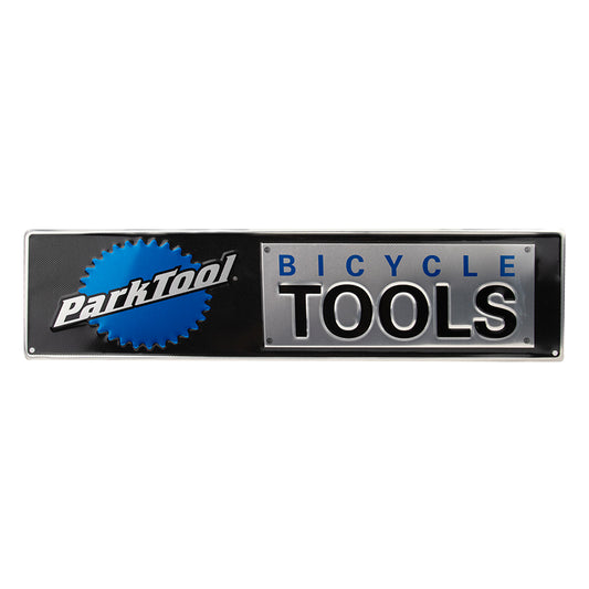 Park Tool Metal Bicycle Tools Sign Black/Blue/Silver