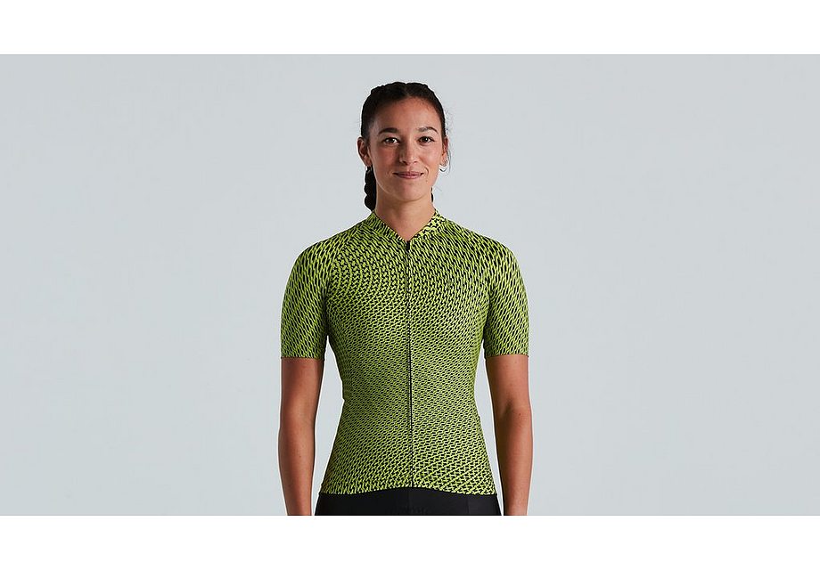 Specialized Sl Bicycledelics Jersey Ss Wmn Hyper Green/Black L