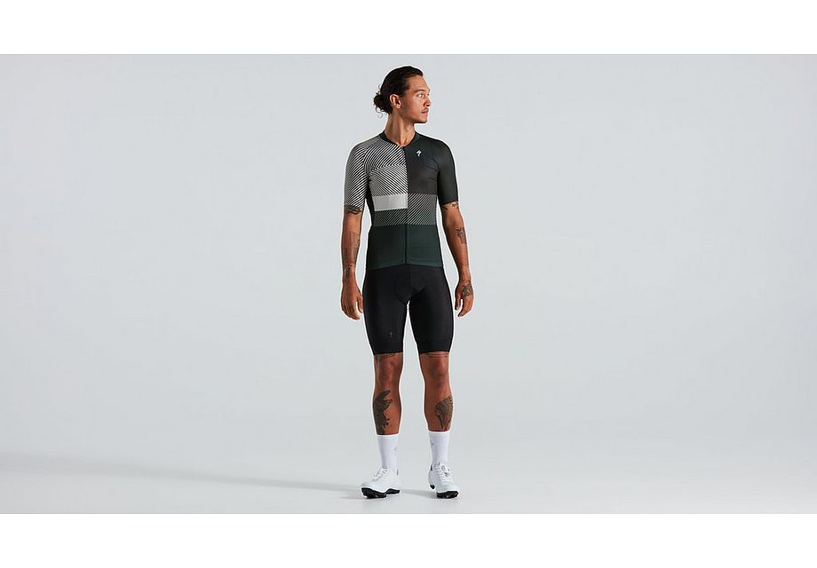 Specialized sl+ logo stripe jersey ss men dark moss green l