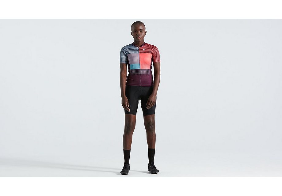 Specialized sl+ logo stripe jersey ss wmn vivid coral xl