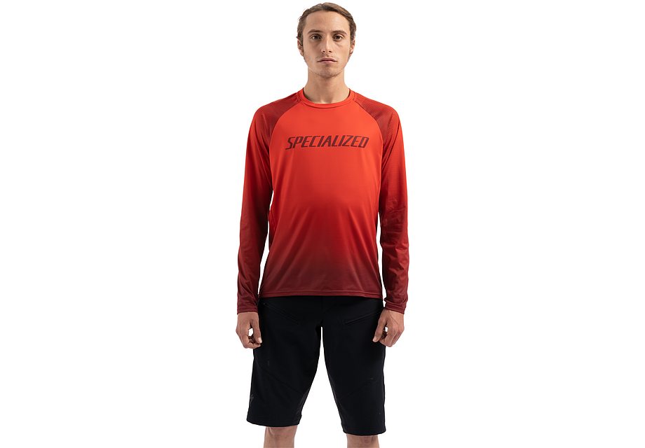Specialized Enduro Air Jersey Ls Men Rocket Red / Crimson Refraction Xxl