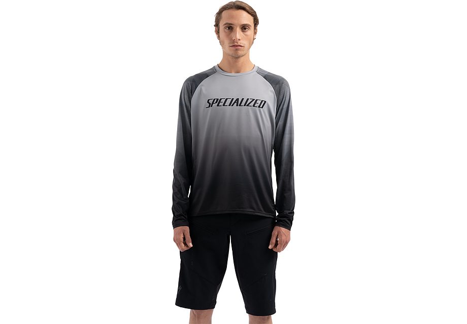 Specialized Enduro Air Jersey Ls Men Black / Charcoal Refraction Xxl