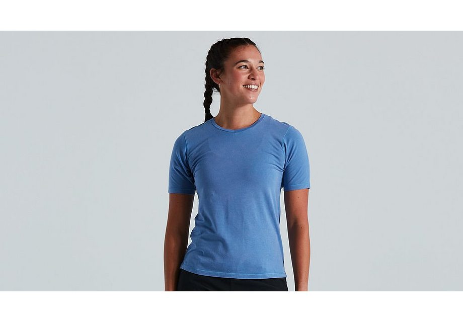 Specialized Trail Supima Mineral Wash Jersey Ss Wmn Sky Blue M