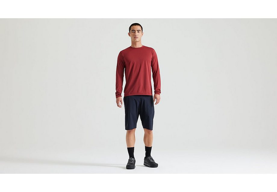 Specialized gravity training jersey ls men garnet red xxl