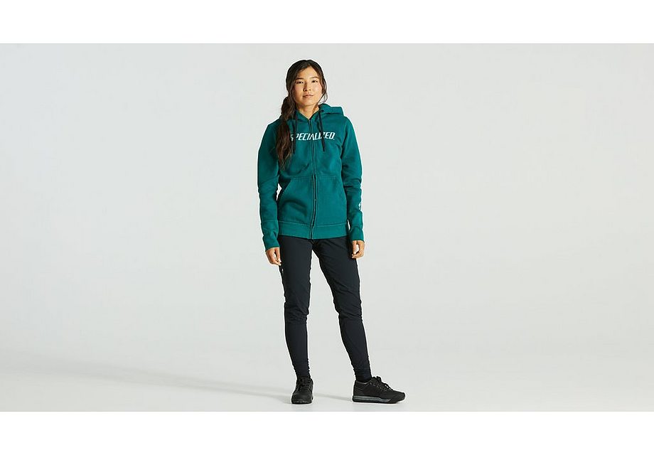 Specialized Legacy Wordmark Zip-Up Hoodie Wmn Tropical Teal S