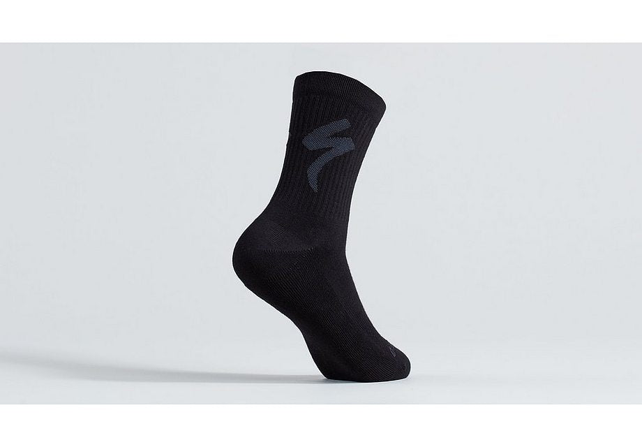 Specialized Cotton Tall Logo Sock Black Xl