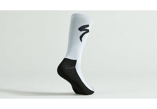 Specialized primaloft lightweight tall logo sock dove grey l