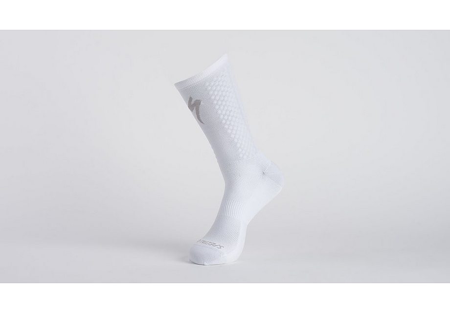 Specialized Knit Tall Sock White/Silver L