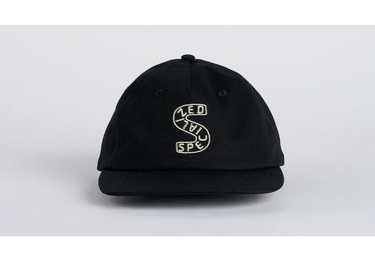 Specialized S-Graphic 5 Panel Pinch Front Hat Black Osfa