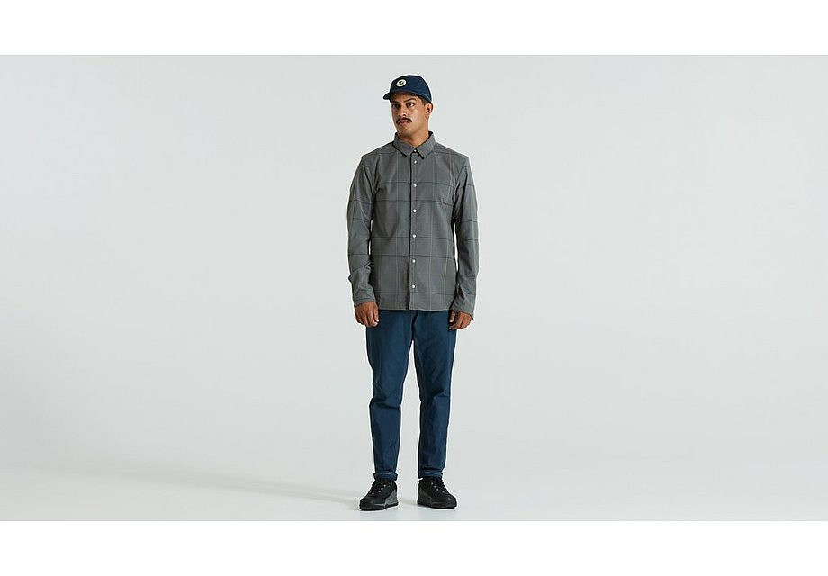 Specialized S/F Rider's Flannel Shirt Ls Men Grey Flag Window S