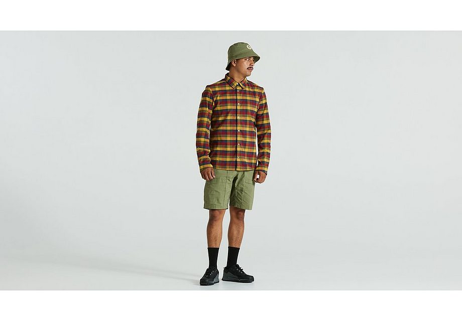 Specialized S/F Rider's Flannel Shirt Ls Men Multi Flag Check L