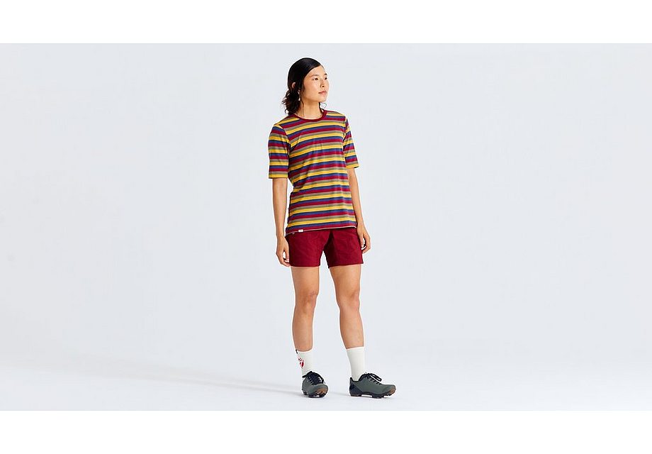 Specialized S/F Cotton Striped Tee Ss Wmn Multi S
