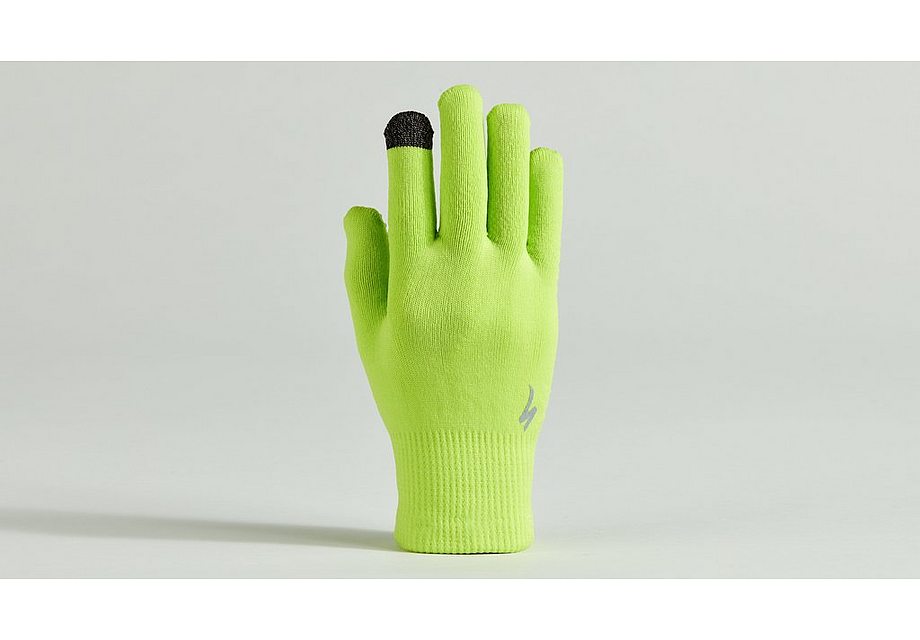 Specialized thermal knit glove lf hyper green s
